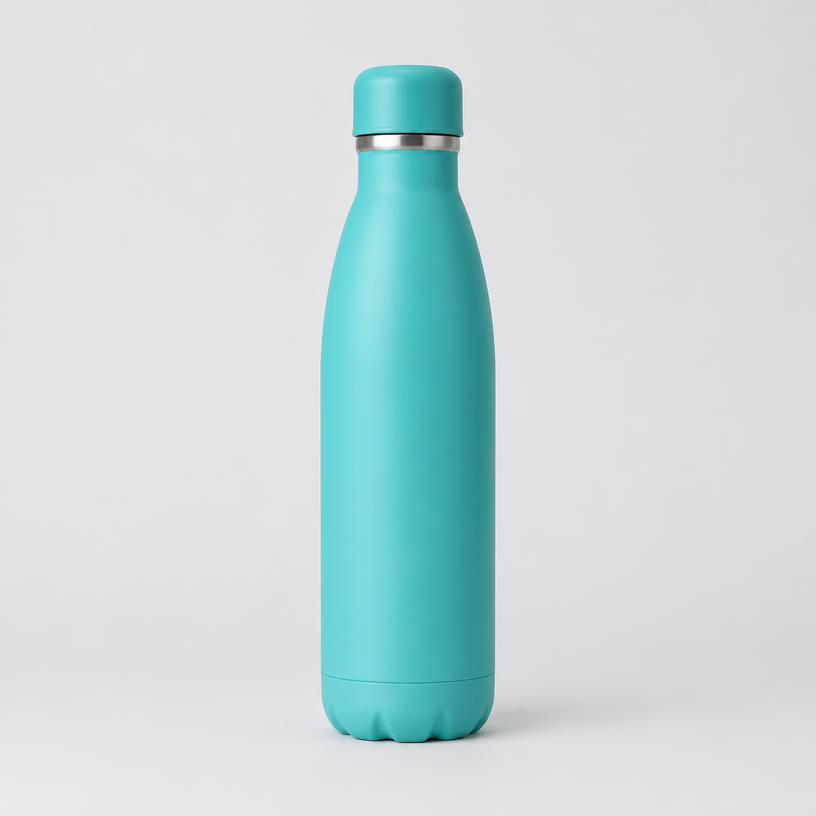 Gourde isotherme turquoise à personnaliser