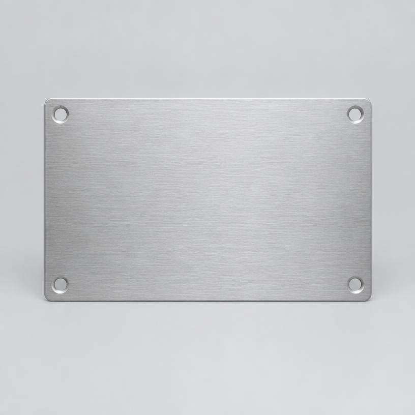 Plaque professionnelle en aluminium brossé