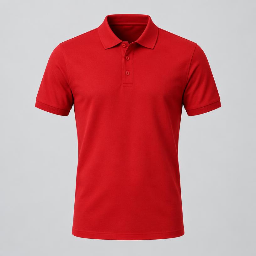 Polo rouge à personnaliser
