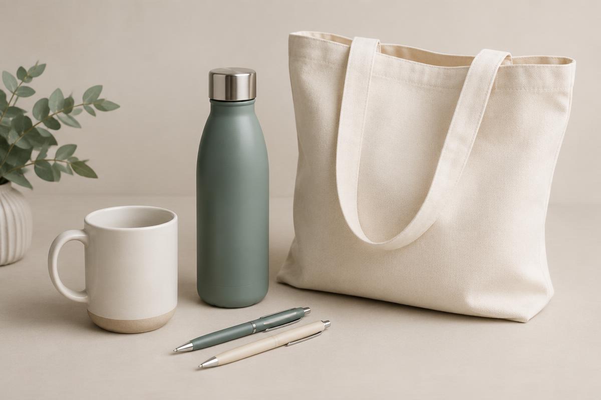 Mug, gourde, stylos et tote bag personnalisables
